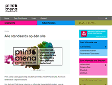 Tablet Screenshot of printarena.nl